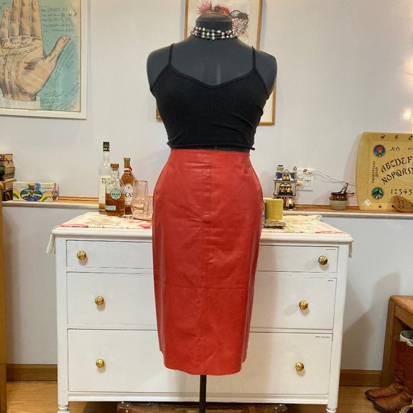 Kenneth Cole Dresses & Skirts - Kenneth Cole Leather Skirt